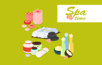 SPA創(chuàng)意水療元素素材設(shè)計